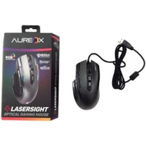 Mouse Gamer Aureox GM400 Lasersight RGB USB