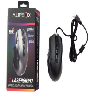 Mouse Gamer Aureox GM400 Lasersight RGB USB
